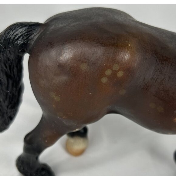 Retired Breyer Horse #3175 Action Drafters Dark Bay Friesian Brown Vintage - Picture 6 of 10